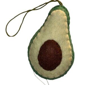 Silk Road Bazaar HANDMADE artisan Kyrgyzstan split avocado ornament wool